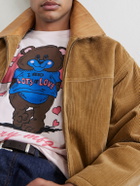 Story mfg. - Grateful Printed Organic Cotton-Jersey T-Shirt - Pink