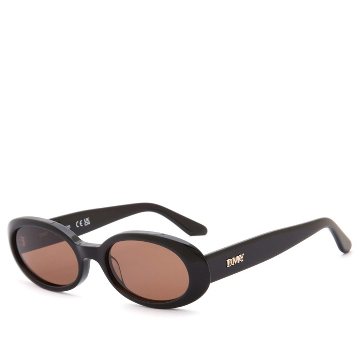 Photo: DMY Studios Women's Valentina Sunglasses in Black/Blue 