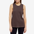 Stylerunner Women's Double Kick Tank Vest Top in Sepia