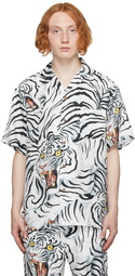 WACKO MARIA Black & White Tim Lehi Edition 'Guilty Parties' Short Sleeve Shirt