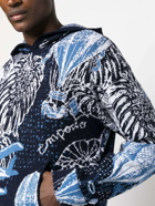 EMPORIO ARMANI - Printed Cotton Hoodie