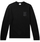 Burberry - Logo-Print Loopback Cotton-Jersey Sweatshirt - Black