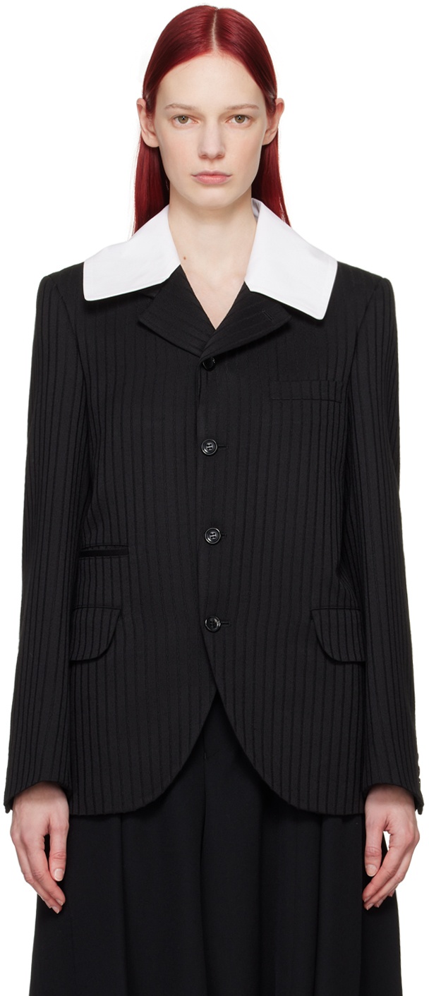 Photo: Comme des Garçons Homme Plus Black Buttoned Blazer