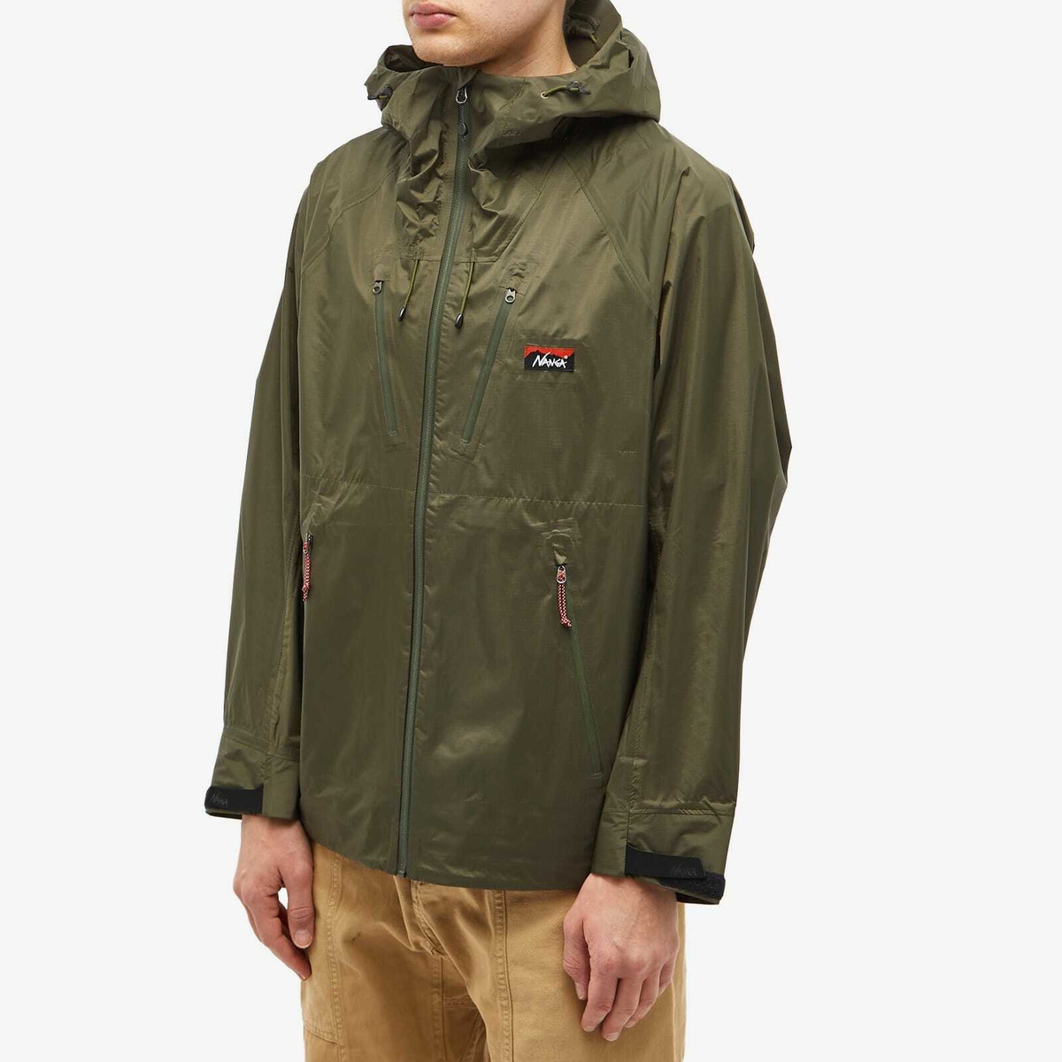 Nanga Men's Aurora 2.5L Trek Shell Parka Jacket in Khaki Nanga