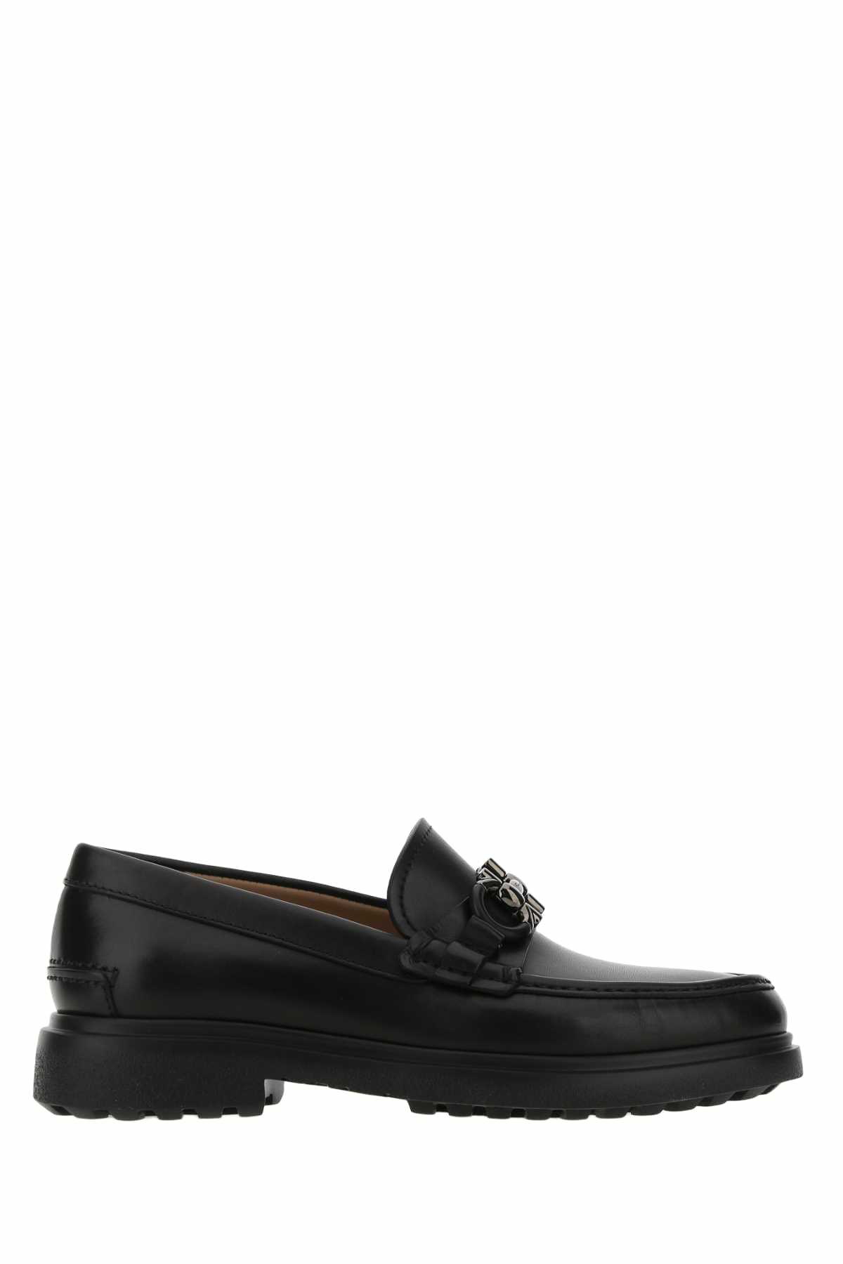 サンダル Ferragamo Gancini Black Leather Loafers 02C512735236 Salvatore Ferragamo Black Leather Loafer Gancini Men Size