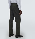 The Row Baird pinstripe virgin wool straight pants