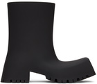 Balenciaga Black Rubber Trooper Boots