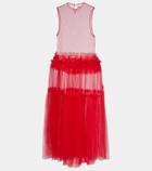 Noir Kei Ninomiya Sheer tulle maxi dress