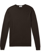 JOHN SMEDLEY - Lundy Slim-Fit Merino Wool Sweater - Brown