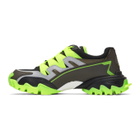 Valentino Black and Yellow Climbers Sneakers