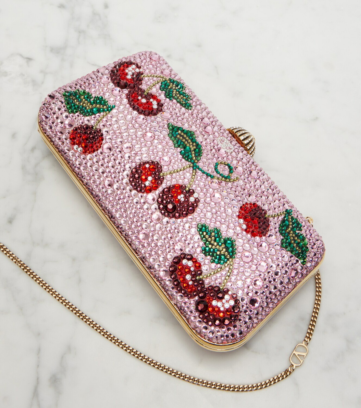 Valentino Garavani Carry Secrets Cherryfic clutch