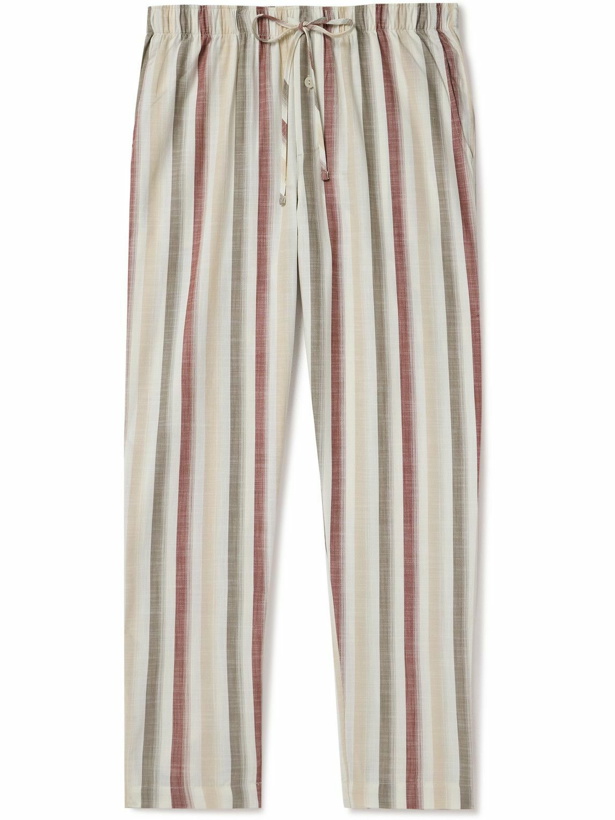 Photo: Hanro - Night & Day Striped Cotton Pyjama Trousers - Neutrals