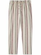 Hanro - Night & Day Striped Cotton Pyjama Trousers - Neutrals