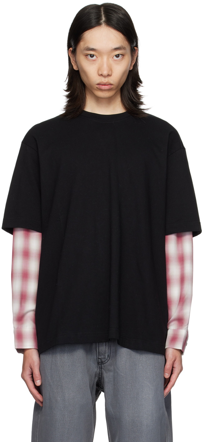 AFTER PRAY Black Layered Long Sleeve T-Shirt