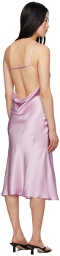 Silk Laundry Purple Carrie Midi Dress