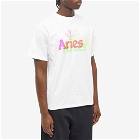 Aries Men's Trippy Aye Duck T-Shirt in White
