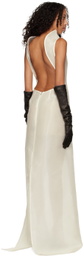 Maximilian Davis Off-White Marcia Maxi Dress