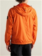 Stone Island - Logo-Appliquéd Crinkle Reps Nylon Hooded Jacket - Orange