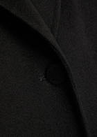 Joseph Arlina Double-breasted Wool and Cashmere-blend Coat Black