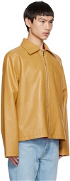 Séfr Yellow Truth Faux-Leather Jacket