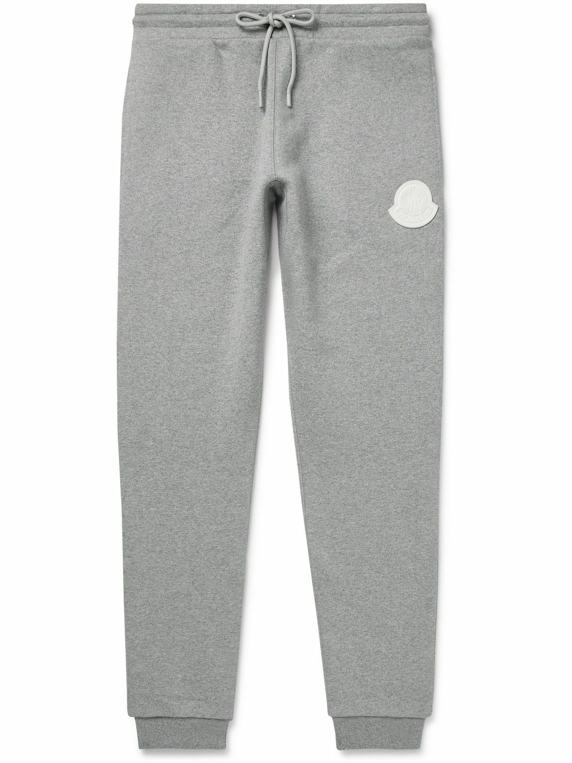 Moncler - Slim-Fit Tapered Logo-Appliquéd Cotton-Jersey
