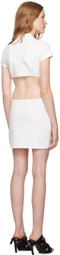 Mowalola White Thong Polo Minidress