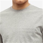 Drake's Men's Pocket Flame T-Shirt in Grey Melange