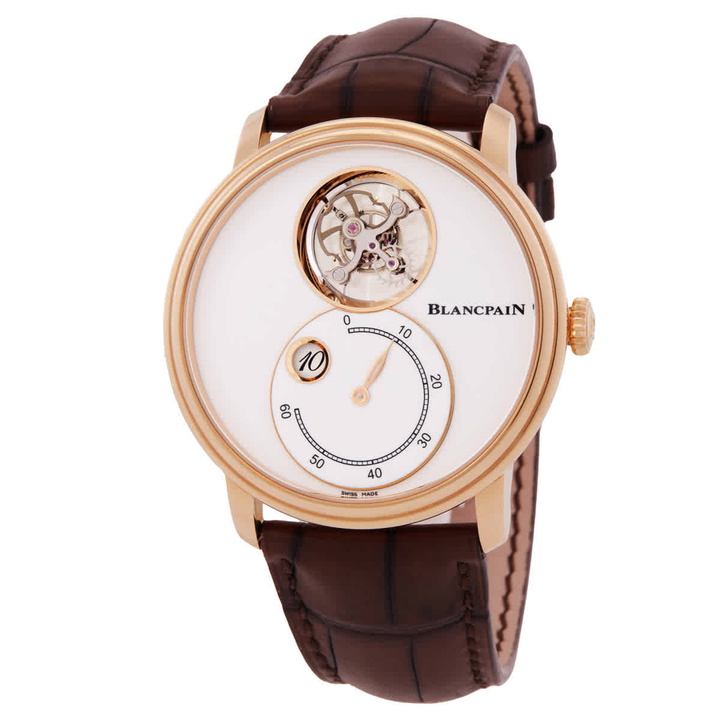 Photo: Blancpain Villeret Tourbillon White Dial Mens Watch 66260-3633-55b