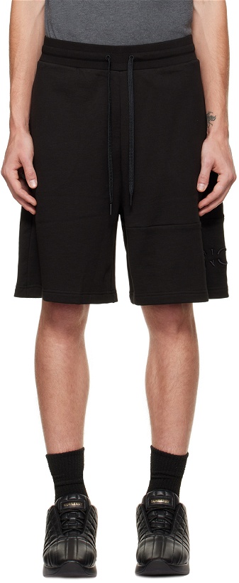 Photo: Moncler Black Embroidered Shorts