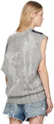 R13 Gray Oversized Vest