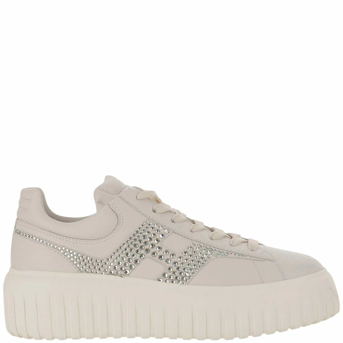 Hogan Round Toe Lace-up Sneakers Hogan