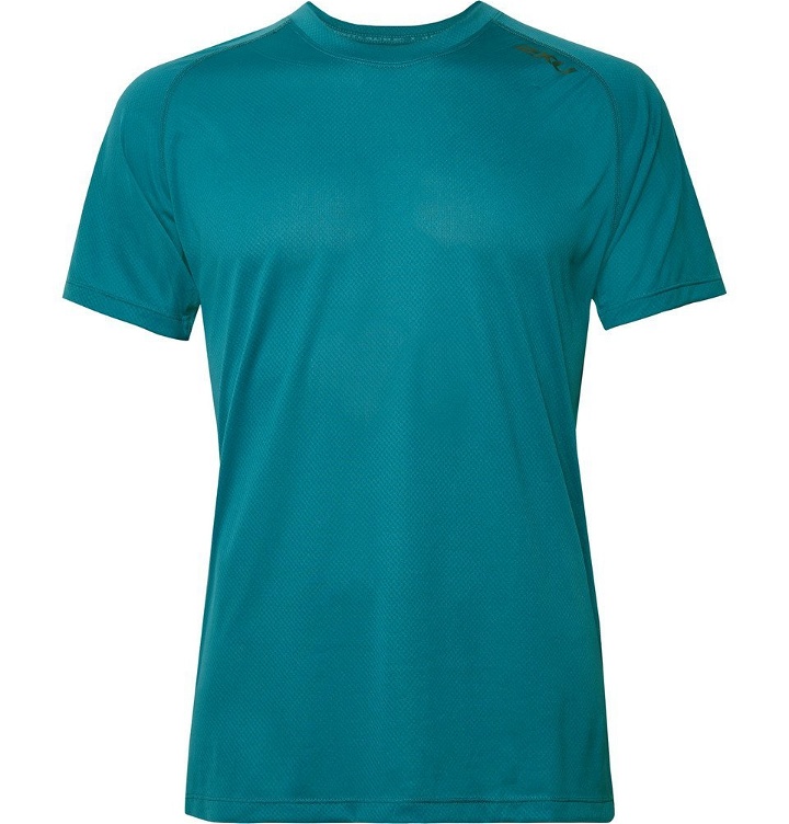 Photo: 2XU - GHST Stretch-Jersey T-Shirt - Teal