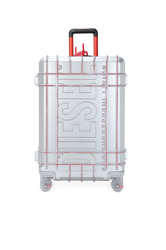 Photo: Diesel Rugged suitcase size L - Carry-on Suitcases - Unisex - Silver