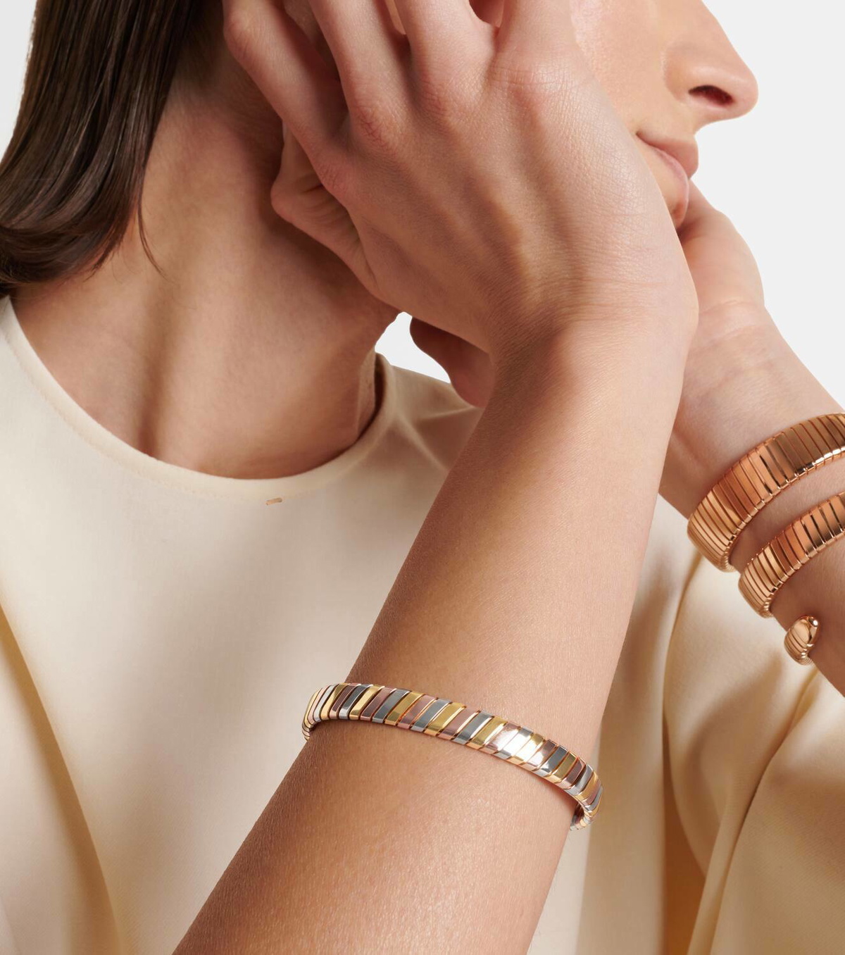 Bvlgari Bvlgari Tubogas 18kt gold bracelet