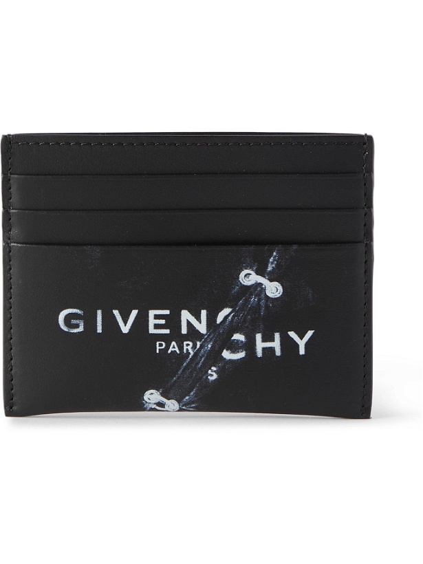Photo: GIVENCHY - Logo-Print Leather Cardholder