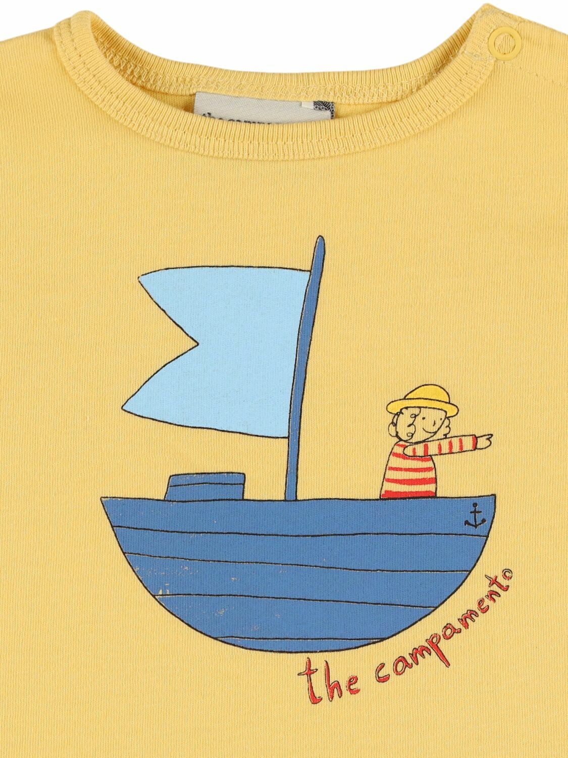 THE CAMPAMENTO Printed Cotton Jersey T-shirt