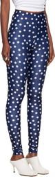 Jean Paul Gaultier Navy 'The Polka-Dot' Leggings