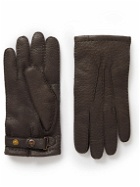 Dents - Hampton Cashmere-Lined Full-Grain Leather Gloves - Brown