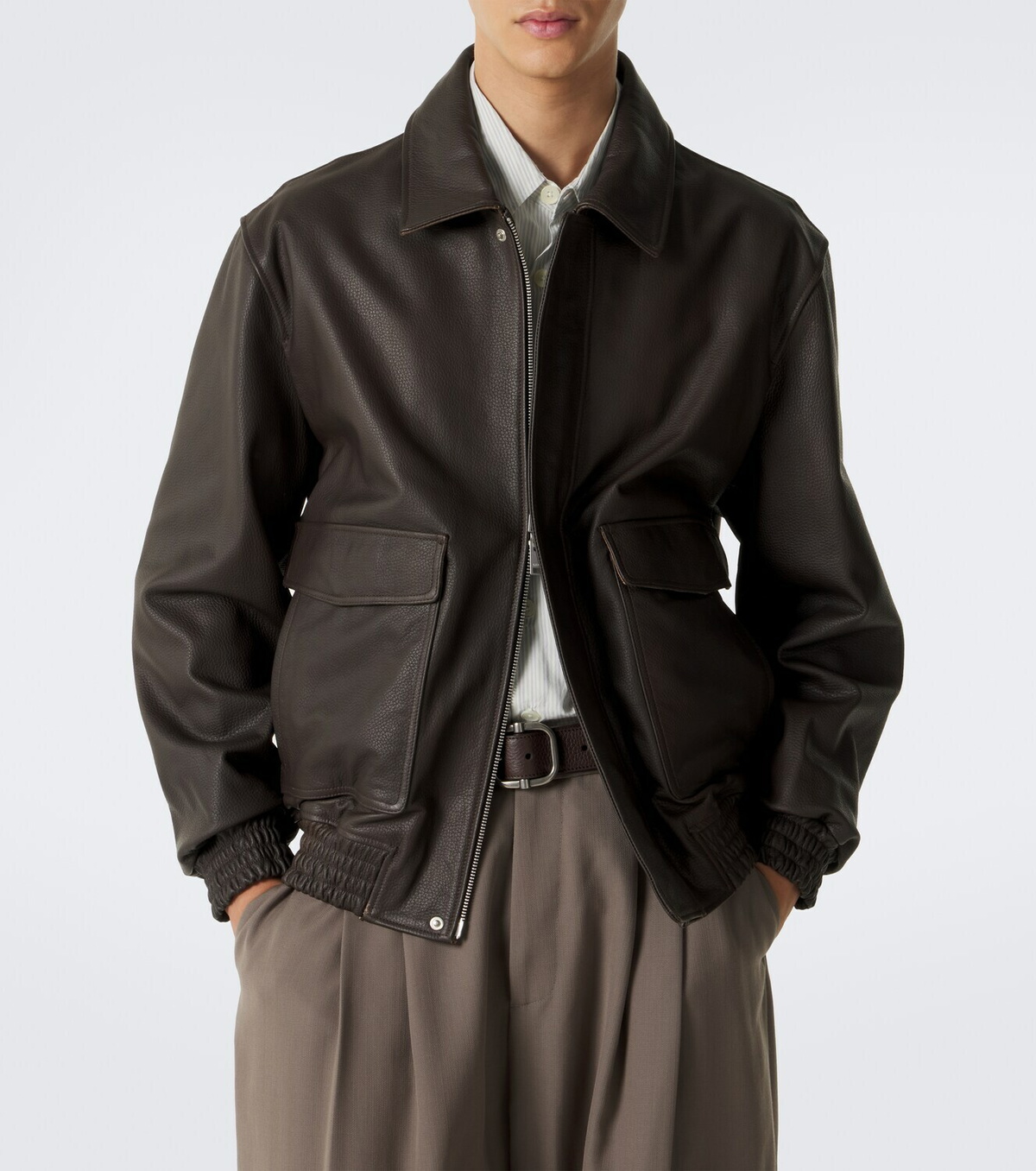 Arma Bari leather blouson jacket