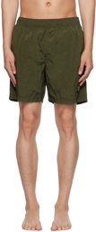 Stone Island Green Patch Swim Shorts