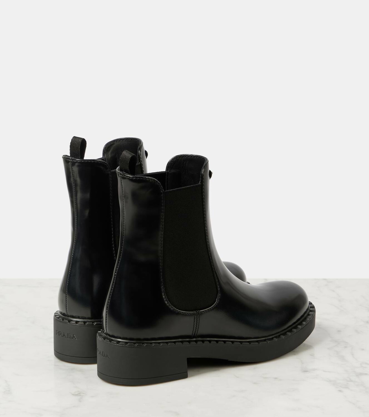 Prada Leather Chelsea boots