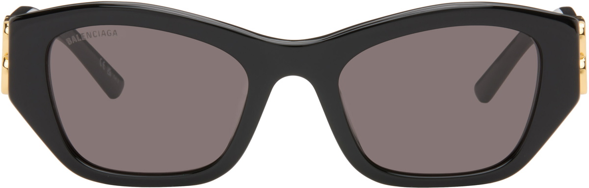 Balenciaga Black BB Square Sunglasses