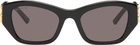 Balenciaga Black BB Square Sunglasses