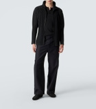 Homme Plissé Issey Miyake Basics pleated zip-up cardigan