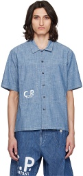 C.P. Company Blue Printed Shirt