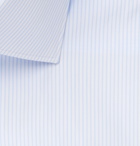 Brioni - Light-Blue Cutaway-Collar Striped Cotton Shirt - Blue