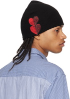 UNDERCOVER Black Embroidered Beanie