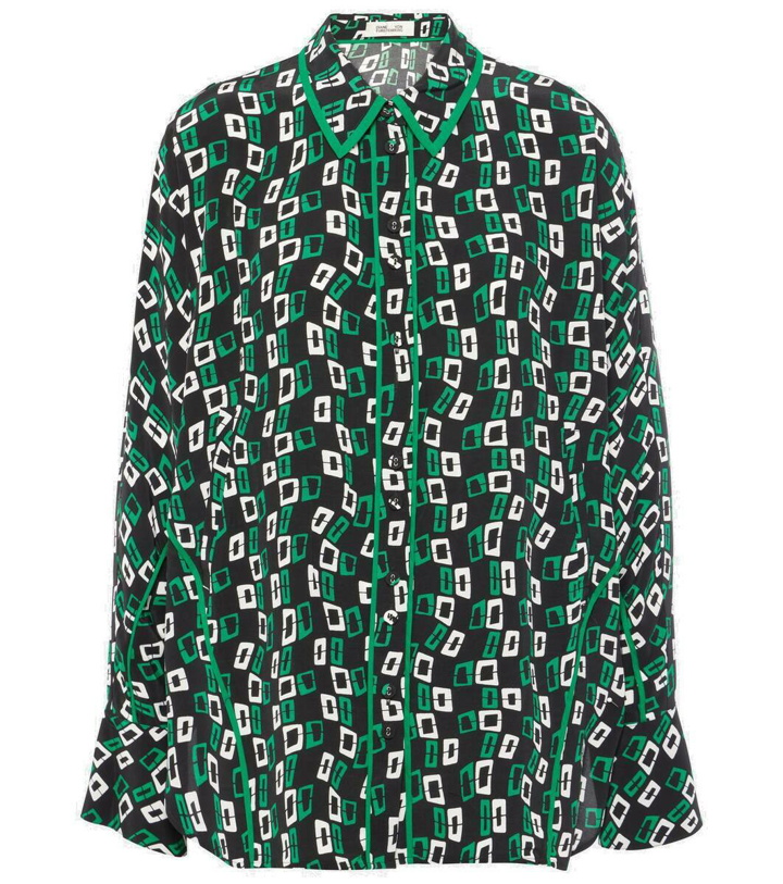 Photo: Diane von Furstenberg Alona printed crêpe shirt