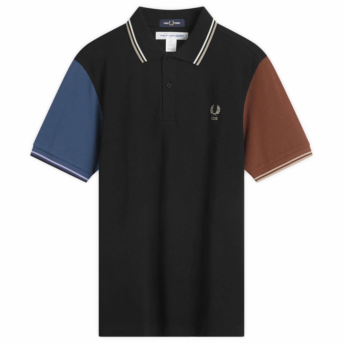 Comme des Garçons SHIRT Men's X Fred Perry Polo Shirt in Black
