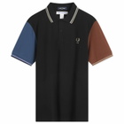 Comme des Garçons SHIRT Men's X Fred Perry Polo Shirt in Black